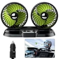 thumbnail image 1 of 1Pc 360 Degree Rotation 2Speed Cooling Cooler Usb 5V 12V 24V Double Head Car Fan, 1 of 6