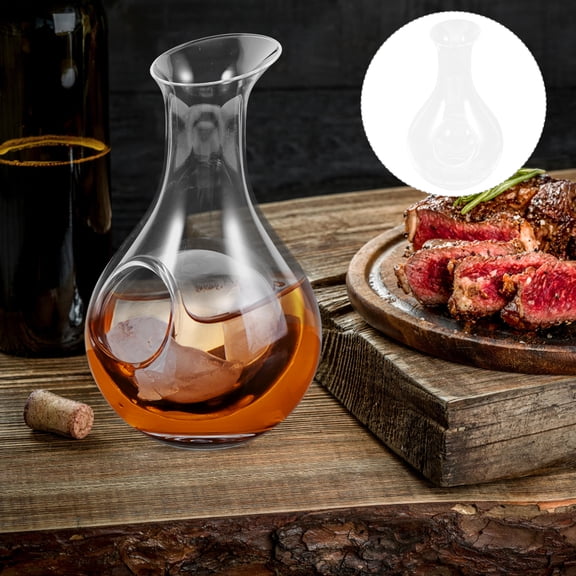 385ml Glass Decanter for Home Use, Clear Transparent Design, Simple and Elegant Bottle for Liquor or Wine