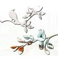 thumbnail image 1 of 1Pc 3D Bird Mirror Wall Sticker for Bedroom Living Room Sofa Backdrop Tv Wall Background, 3D Removable Acrylic Wall Decor Decal Sticker for Home Decoration Silver, 1 of 7