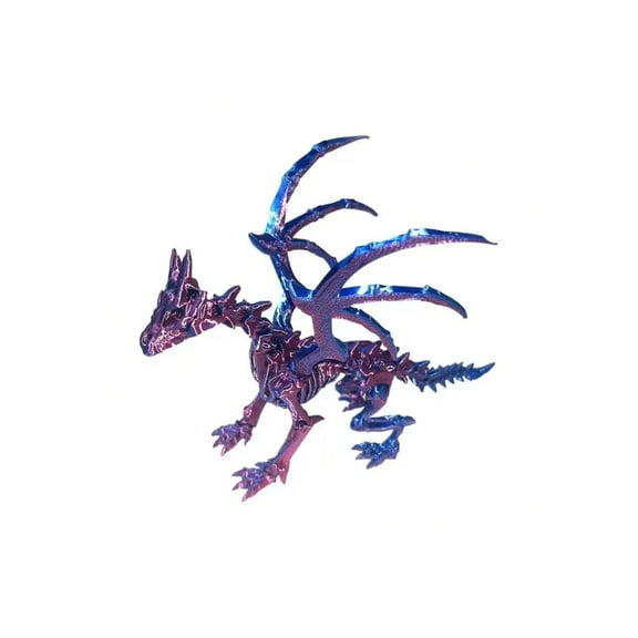 1Pc 3D Printed Dragon Skeleton With Movable Joints - Versatile Indoor/Outdoor Decor, Unique Animal Model Ornament Dragon Figurin