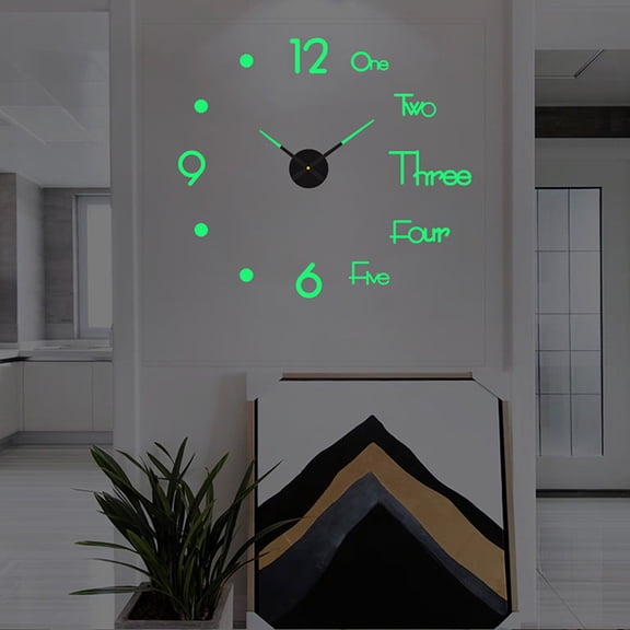 1Pc 3D Wall Clock Mirror Wall Stickers Creative DIY Wall Clocks Modern Design Mute Quartz Needle Watch Home Decor