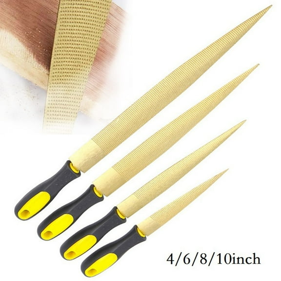 1Pc 4-10Inch Wood Rasp File Carbon Steel Wood Carving Files Steel File For Woodworking Diy Craft Gadget Carpenter Multi Tools 4Inch Smile Home
