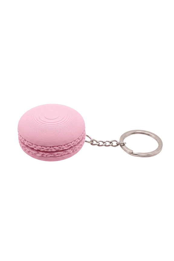 1Pc 4.5cm Macaron Fidget Keychain, 3D Printed PLA Cute Dessert Charm, Stress Relief EDC Accessory for Keys & Bags