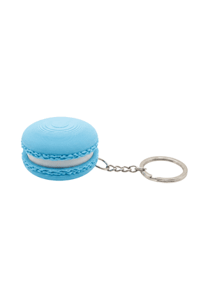 1Pc 4.5cm Macaron Fidget Keychain, 3D Printed PLA Cute Dessert Charm, Stress Relief EDC Accessory for Keys & Bags