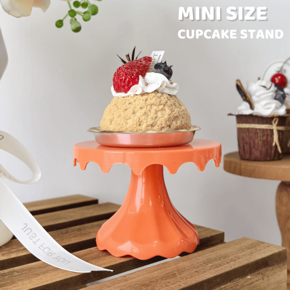 1Pc 4.7Inch Plastic Dessert Table Display Set, Cake Stands, Cupcake Holder, Serving Trays, Versatile Design for Birthday Parties