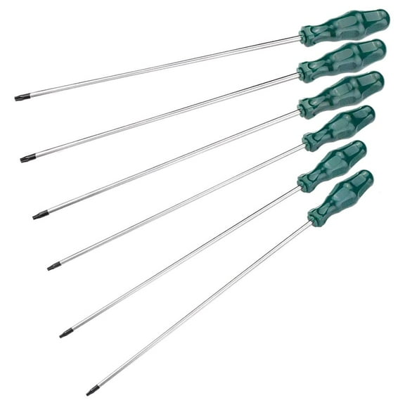 1Pc 400Mm Extra Long Torx Screwdriver Magnetic Bits T10/T15/T25/T27 Screw Drive Home Repair Hand Tools T15 Smile Home