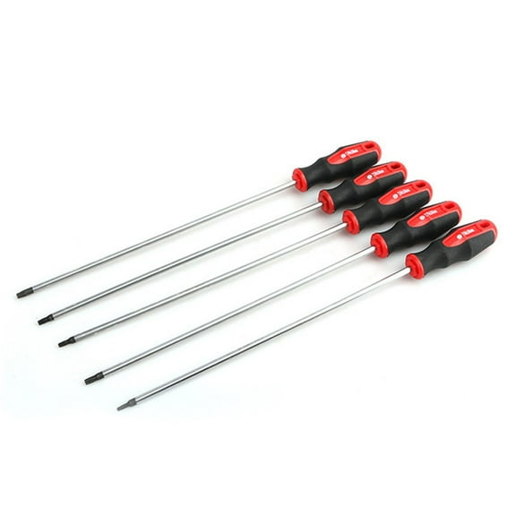 1Pc 400Mm Extra Long Torx Screwdriver Magnetic Screw Drive Home Repair Tools Middle Hole Extended Hexagon Socket Screwdriver T15 Smile Home