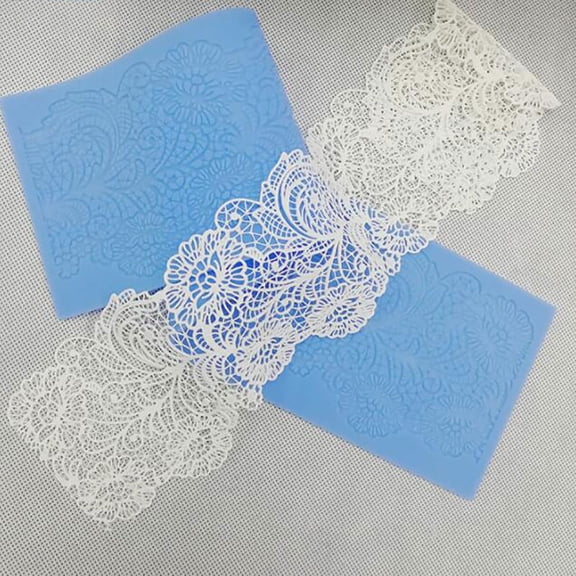 1Pc 40cm Flower Lace Mold Cake Border Decoration Tools Fondant Cake 3D Mold