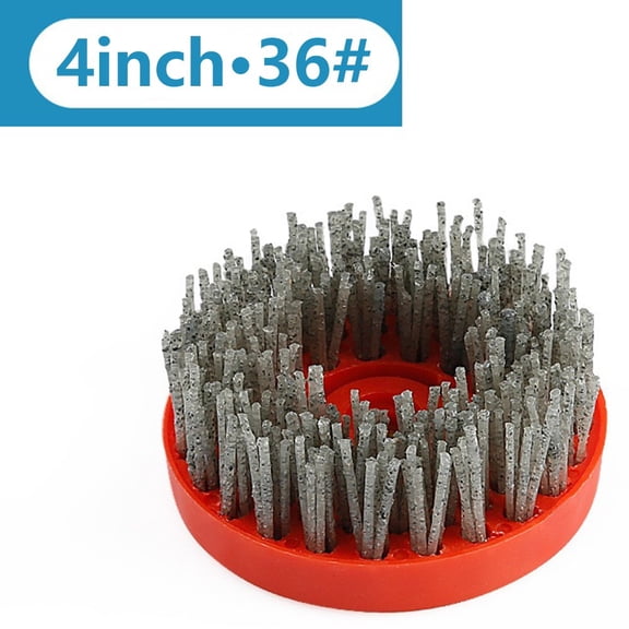 1Pc 4Inch Circular Antique Abrasive Brush Stone Granite Polishing Cleaning M10 36#