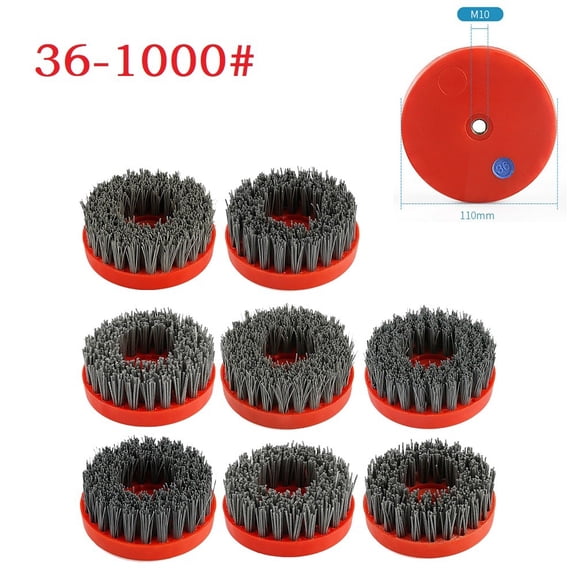 1Pc 4Inch Circular Antique Abrasive Brush Stone Granite Polishing Cleaning M10 36#