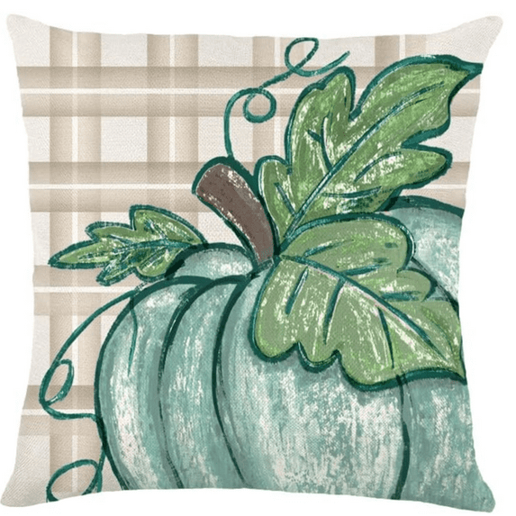 1Pc/4Pcs Fall Pillow Covers Decoration, Farmhouse Pumpkin Maple Leaves Thanksgiving Fall Throw Pillows Cushion Case Couch Decor for Autumn Home Outdoor Decorations, 18X18Inch