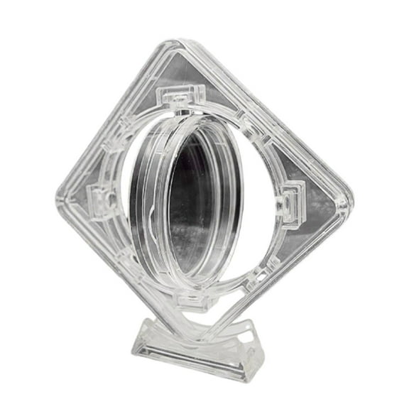 1Pc 4cm Acrylic Coin Display Case Transparent Box Commemorative Medal Protection Box