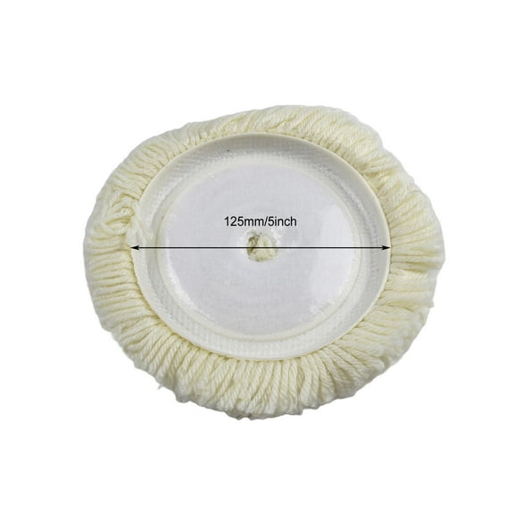 1Pc 5/6/7 Inch Wool Polishing Pad Washable Reusable Buffing Pads For Polisher Machine Waxing Polishing 5 Inch Smile Home