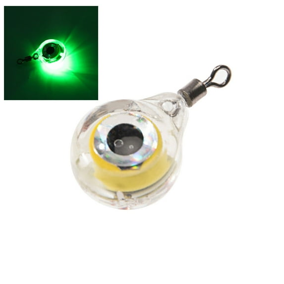 1Pc 5 Color Deep Sea Fishing Lures Kit LED Lighted Bait Flasher Saltwater Freshwater Bass Lures Attractant, Offshore Universal Creative Underwater Squid Bait Lures Fish Attraction Lamp