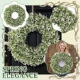 thumbnail image 1 of 1Pc 50 Inch Spring Wreath, Bay Leaf Wood Wreath For Door Hanging, Festive Decorations For Front Door Entryway, Wall Window Party Home Decor, 1 of 7