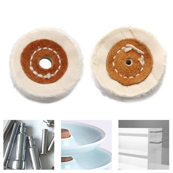 1Pc 50Mm Cloth Buffing Wheel Angle Grinder Polishing Wheel Fit For Metal Jewelry Mirror Polish Pad Power Tool Accessories 10Mm Hole Fangkenuo