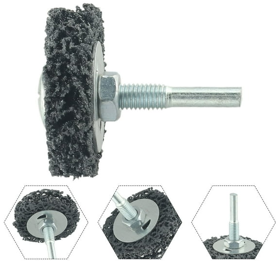 1Pc 50Mm Poly Strip Disc Abrasive Wheel Paint Rust Remover Clean Grinding Wheels 6Mm Shank For Electric Grinder Smile Home