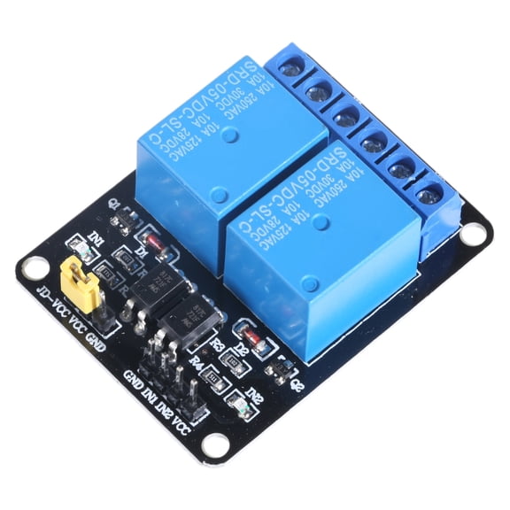 1Pc 5V 2 Two Channel Relay Module With Optocoupler For PIC ARM DSP AVR