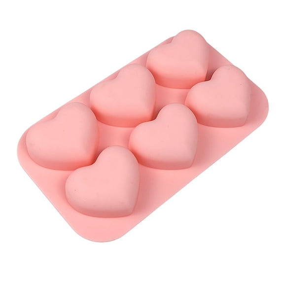 1Pc 6-Cavity Silicone Cake Molds 3D Love Peach Shape Mold DIY Baking Dessert Mousse Decorating Moulds Bakeware Tool