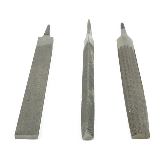 1Pc 6 Inch Alloy Steel Files Set Flat/Round/Half Round/Triangle/Square Without Handle For Metalworking Woodworking Steel Rasp Square File Smile Home