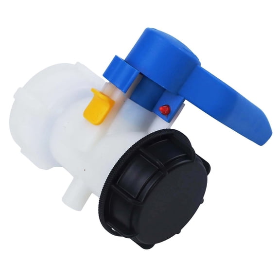 1Pc 62Mm Ibc Container Flap Valve Outlet Tap Adapter Stopcock Rain Heavy Duty Tote Tank Drain Butterfly Valve Connector