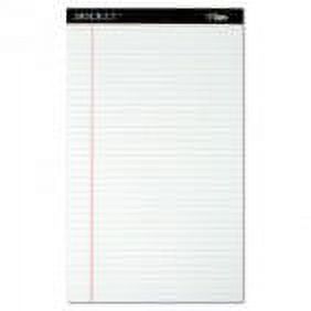 1Pc 63590 TOPS Docket Ruled Perforated Pads, 8 1/2 x 14, White, 50 Sheets, Dozen