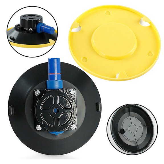 1Pc 6Inch Vacuum Suction Cups Mount Base Hand Pump Glass Sucker Car Sucker Auto Repair Tools Air Pump Suction Cup Set M8 Smile Home