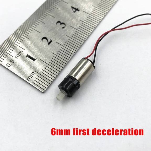 1Pc 6Mm Planetary Reduction Motor Dc 3V 1200Rpm Coreless Gearbox High Transmission For Diy Robot Car