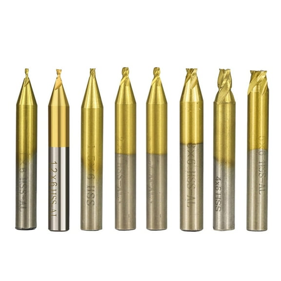 1Pc 6Mm Shank Key Cutting Machine Milling Cutter Vertical Key Machine 1.0-5.0Mm 1.0X6 Fangkenuo