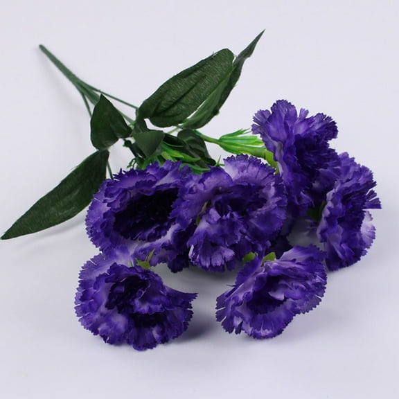 1Pc 7-Pronged Carnation Clearance! Mother'S Day Gift Carnations Artificial Flowers Real Artificial Flowers Home Office Wedding Decoration Arrangement Bouquet Decorative Artificial Flowers