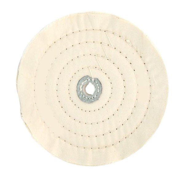 1Pc 8 Inch White Cotton Lint Cloth Buffing Wheel Buffer Polish Wheel For Wood Plastic Metal Ceramic Glass Polishing Wheel Disc Smile Home