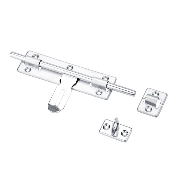 1Pc 8inch Stainless Steel Security Home Door Bolt Padlock Sliding Barrel Bolts Window Lock