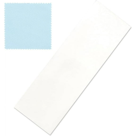 1Pc 999 Sterling Silver Sheet 26 Gauge Rectangle Blank Wire with Silver Polishing Cloth for DIY Earrings Bracelets Necklaces Making Silver 1set