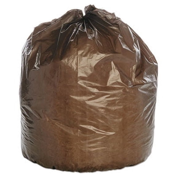 1Pc AbilityOne 8105011839769, SKILCRAFT Maximum Performance Trash Can Liner, 33 gal, 1.22 mil, 33" x 39", Brown, 125/BoxG7