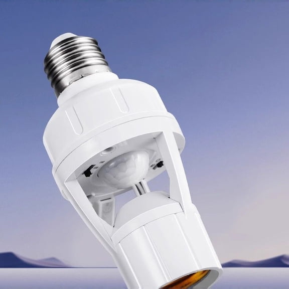 1Pc Adjustable Microwave Radar Motion Sensor E27 Screw Base Smart Led Light Head - Smart Body Motion Activated Switch With Adjustable Sensitivity - For Hallway Staircase Corridor