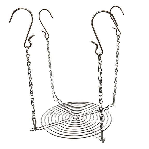 1Pc Adjustable Plant Risers for Pots Outdoor, Plant Riser Height Planter Inserts with 4 Hooks Fits in the Top Openings, Chain Planter Filler Elevate Plants for Tall Planters Large Pots