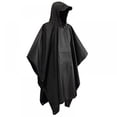 thumbnail image 1 of 1Pc Adult Outdoor Hooded Rain Cape with Pockets Waterproof Lightweight Unisex Raincoat Jacket for Hiking Camping Emergency B, 1 of 6