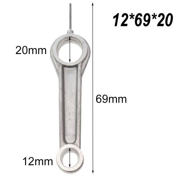 1Pc Air Compressor Connecting Rod Silver Tone Aluminum Alloy For Air compressor