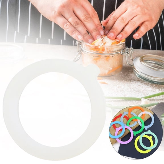 1Pc Airtight Silicone Jar Gaskets,3.7 Inch Replacement Silicone Jar Mats,Airtight Silicone Seal Rings,Silicone Seals For Glass Jars,Silicone Replacement Gasket for Regular Mouth Canning Jars Lids
