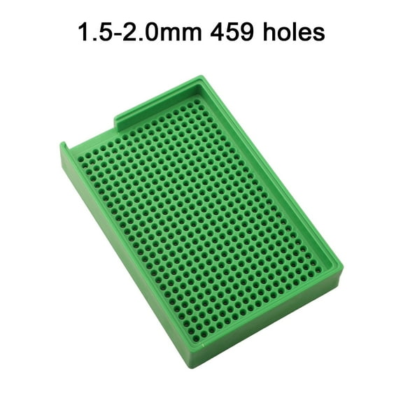 1Pc Anti Static Screw Tray Screw Holder Tray Pp Slotted Storage Organizer 160/273/459 Holes For 1.0‑4.0Mm Screw M1.5-2.0 Fangkenuo