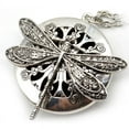 thumbnail image 1 of 1Pc Antique Silver Dragonfly Aromatherapy Diffuser Pendant Necklace, 1 of 6