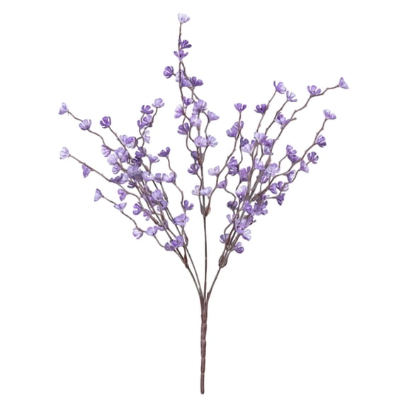 1Pc Artificial Cherry Blossom Branches Artificial Flowers,Realistic Faux Cherry Blossom Long Stems Fake Flowers for Tall Vase Arrangements Home Wedding Table Centerpiece Decoration,Purple,15.7"