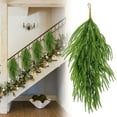 thumbnail image 1 of 1Pc Artificial Christmas Teardrop Swag,Realistic Norfolk Pine Greenery Swag,Faux Pine Needle Teardrop Door Swag,Christmas Norfolk Greenery Teardrop Wreath for Front Door Wall Table Mantle Fireplace,B, 1 of 5