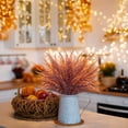 thumbnail image 1 of 1Pc Artificial Fall Flowers for Outdoor UV Resistant Artificial Mums Fake Plants Faux Boston Fern Eucalyptus Stems for Indoor Outdoor Hanging Basket Vase Garden Fireplace Autumn Harvest Home Decor C, 1 of 9