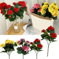1Pc Artificial Flower Clearance! Artificial Flower Latex Real Bridal Wedding Bouquet Home Decoration Artificial Indoor Outdoor Greenery for Wedding Party Home Garden, Fake Flowers Promotion Sale!