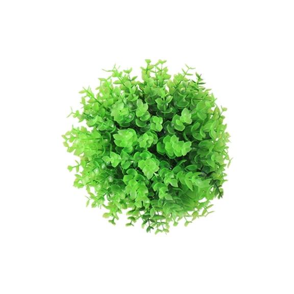 1Pc Artificial Grass Ball Topiary Decoration for Wedding Home and Event Decor Green Faux Plant Adornment Lightweight and Hanging Ornament(20cm)
