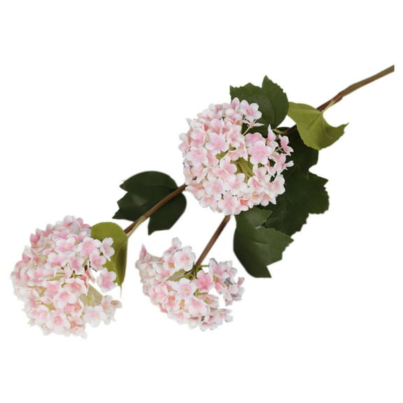 1Pc Artificial Hydrangea Branch Artificial 3-Head Hydrangea For Living Room,Paper (B)