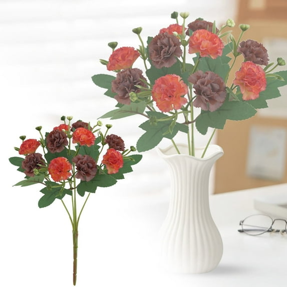 1Pc Artificial Hydrangea Flower Realistic Faux Floral Stem for Home Wedding Table Arrangement Seasonal Decorative Display,artificial flowers,hydrangea decor,Brick Red