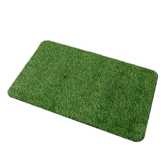 MERRYHAPY 1Pc Decorative Artificial Grass Rug Non Slip Floor Carpet for Bedroom and Bathroom