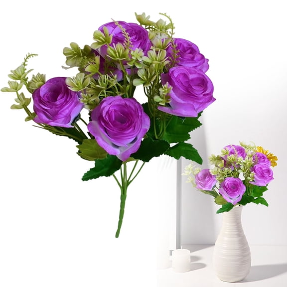 1Pc Artificial Rose Flower,Realistic Faux Silk Rose Bouquets for DIY Wedding Baby Shower Centerpieces Arrangements Party,Valentines day Flowers Real Touch for Party Bridal Bouquet Wedding Centerpiece